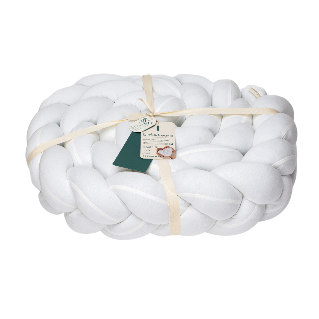 Bimbi Dreams - BRAIDED COT BUMPER 300 CM White