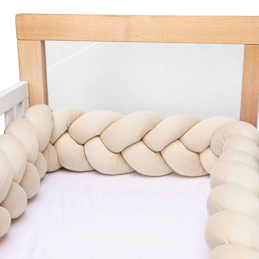 Bimbi Dreams - BRAIDED COT BUMPER 300 CM Ivory
