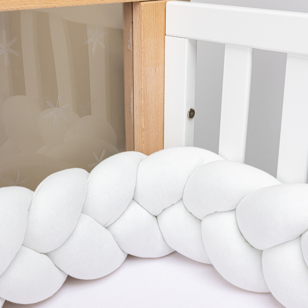 Bimbi Dreams - BRAIDED COT BUMPER 300 CM White
