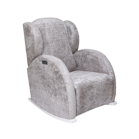MICUNA - ROCKING NURSING CHAIR FLOR WHITE/SHEEP GREY