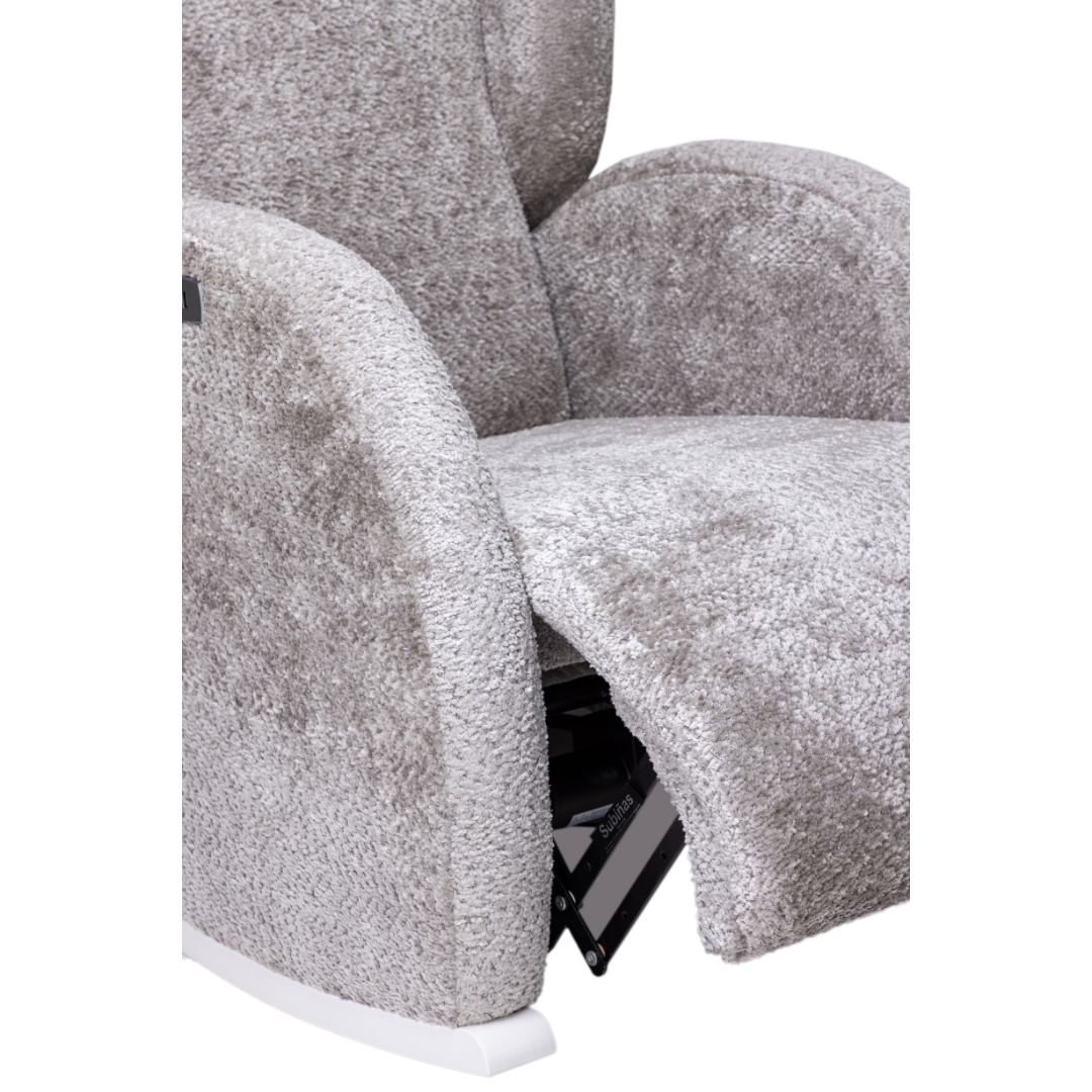 MICUNA - ROCKING NURSING CHAIR FLOR WHITE/SHEEP GREY