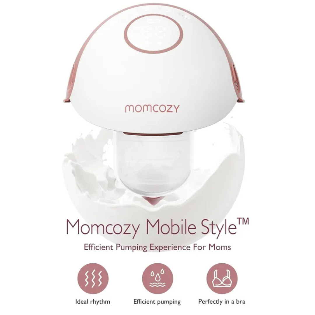 Momcozy - M6 Single Wearable Breast Pump - Maroon