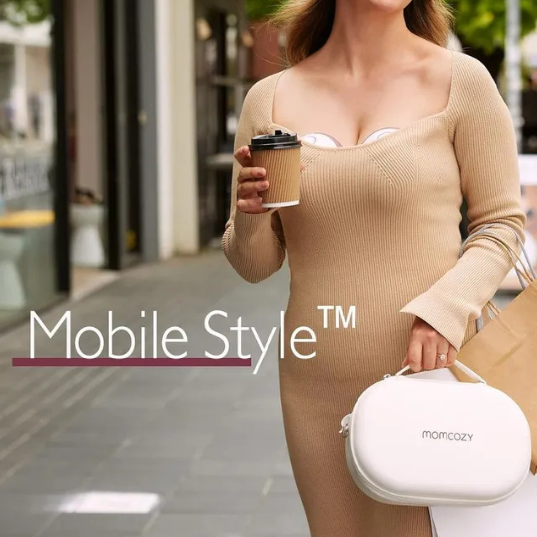 Momcozy - M6 Single Wearable Breast Pump - Maroon