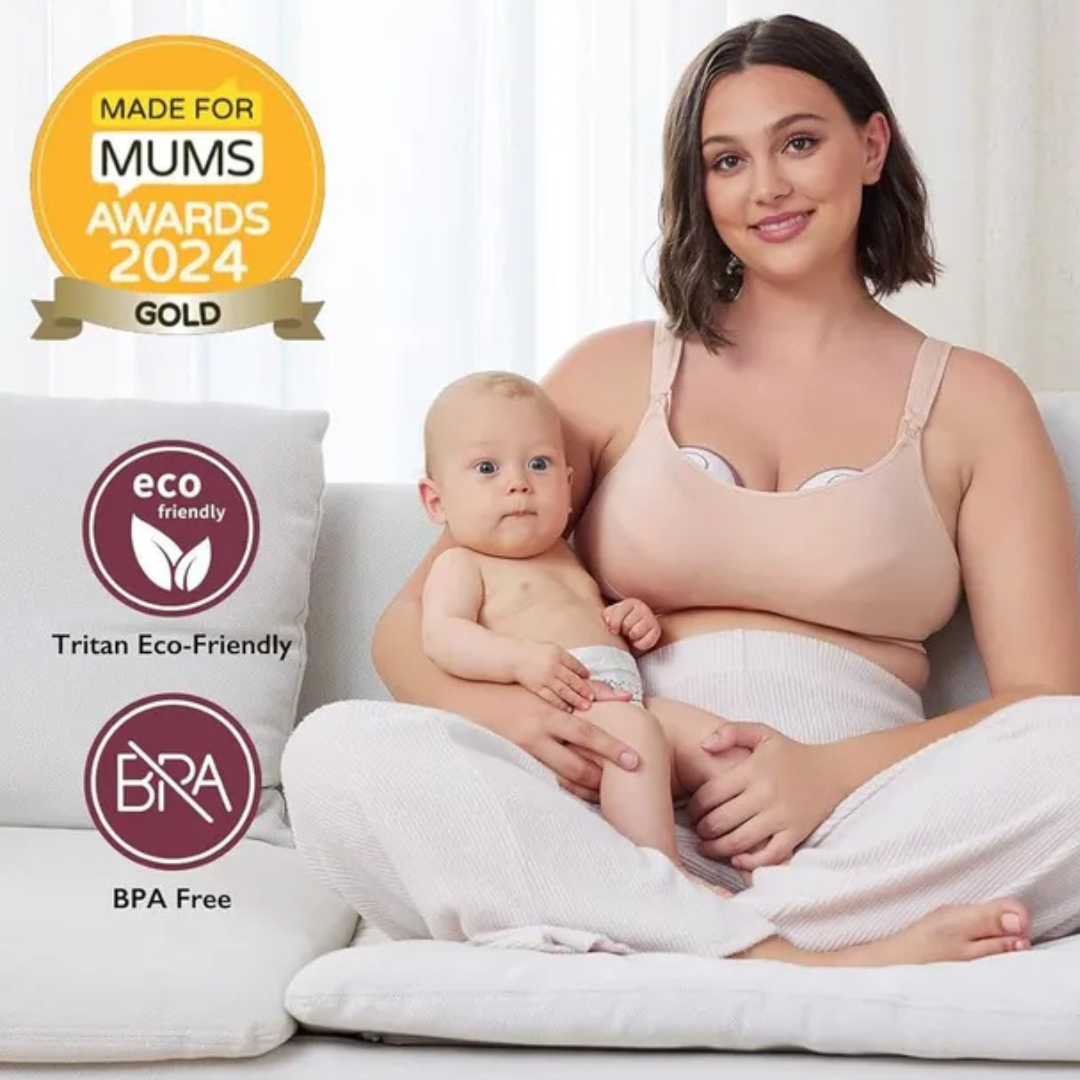 Momcozy - M6 Single Wearable Breast Pump - Maroon