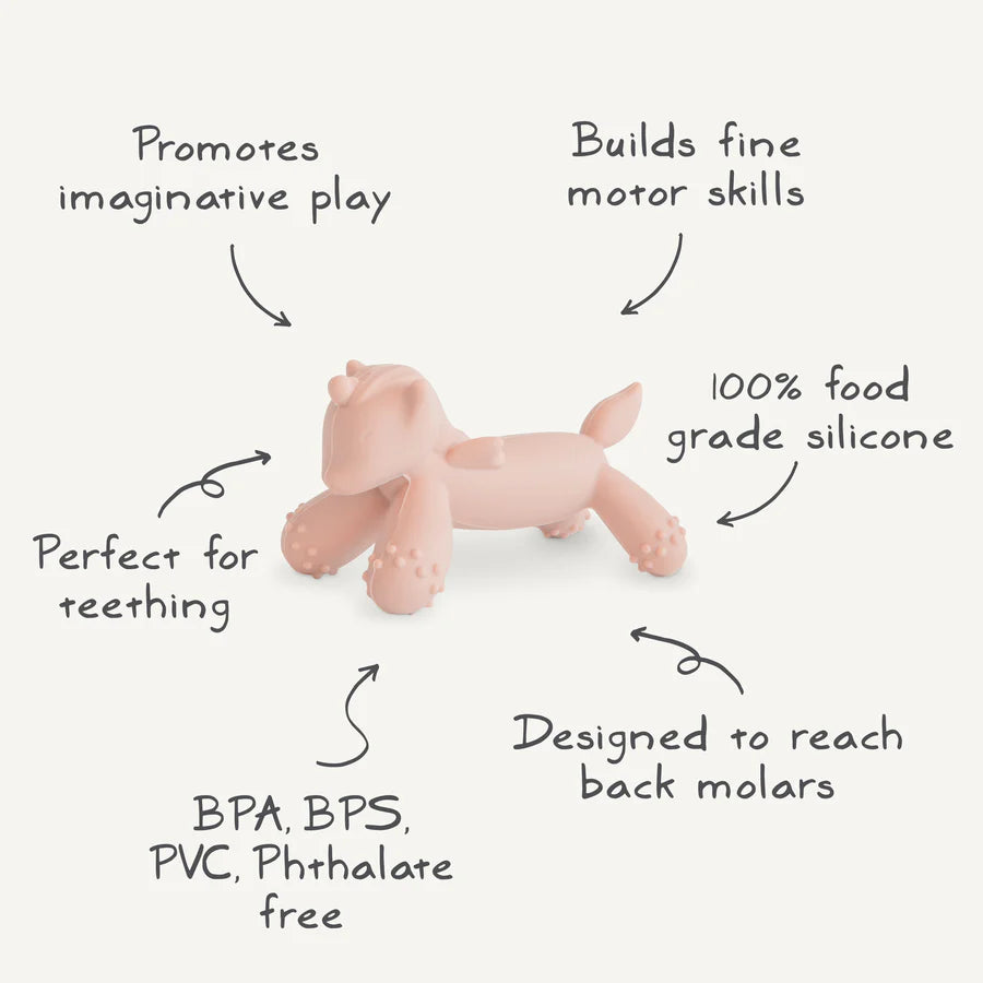 Mushie - Unicorn Figurine Teether