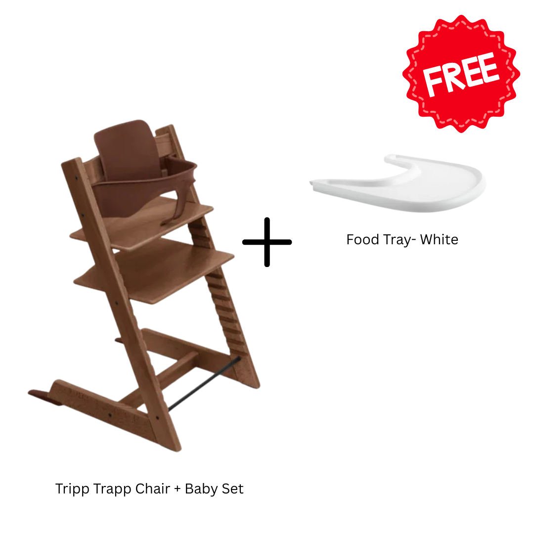 ⁠Tripp Trapp Chair + Baby Set with free Food Tray