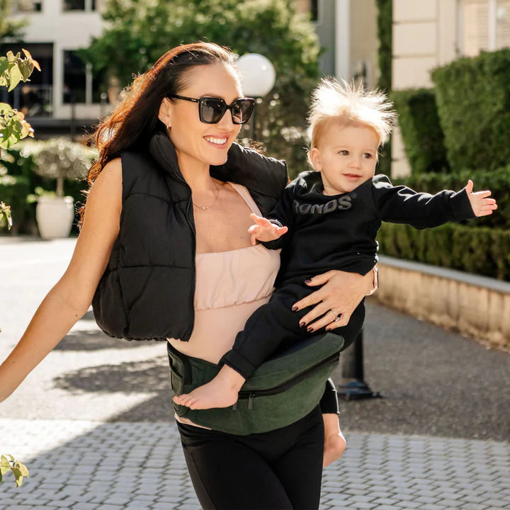 Hackerlily - HipSurfer Ergonomic Hip Seat Baby Carrier Green