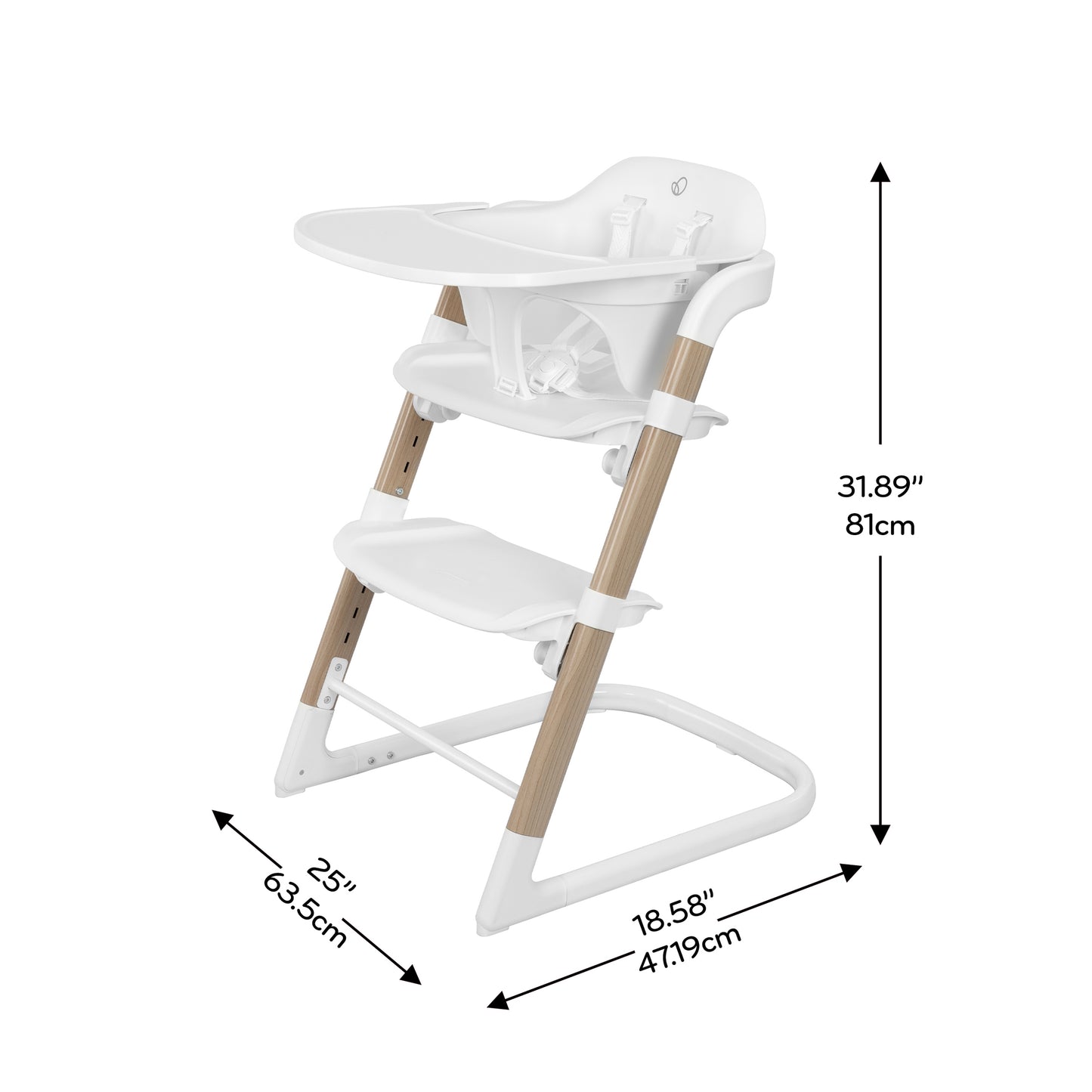 Evenflo - RightSeat Multistage High Chair - Sea Salt White