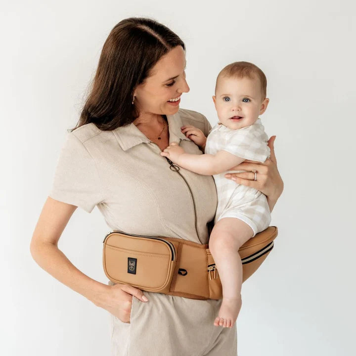 Hackerlily - HipSurfer Ergonomic Hip Seat Baby Carrier Tan