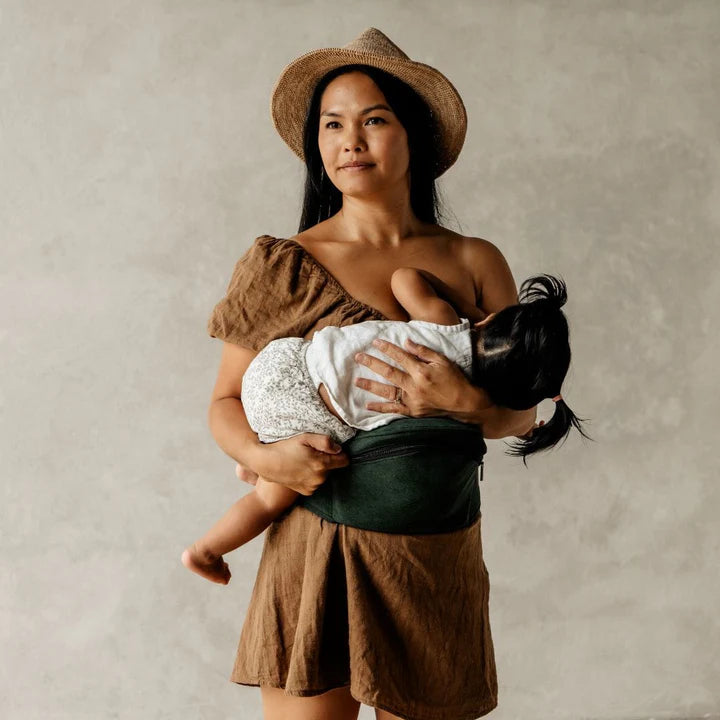 Hackerlily - HipSurfer Ergonomic Hip Seat Baby Carrier Green