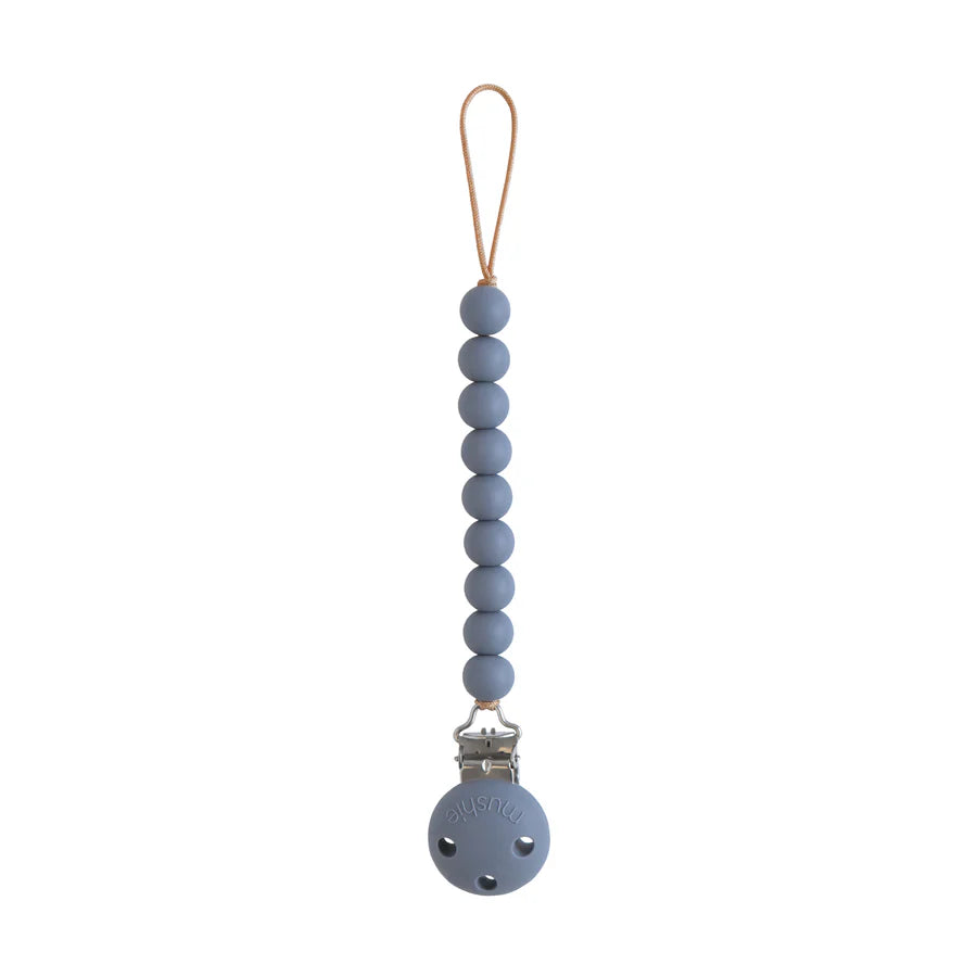 Mushie - Silicone Pacifier Clip - Hera Tradewinds