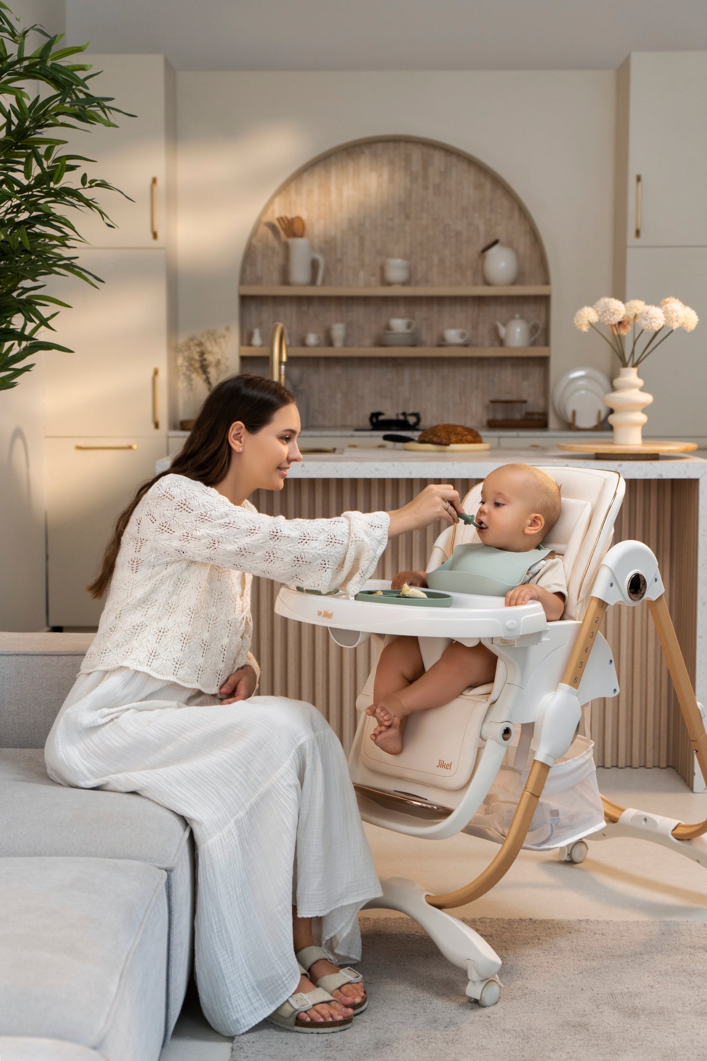 Jikel - Nobel Highchair - Creamy Beige