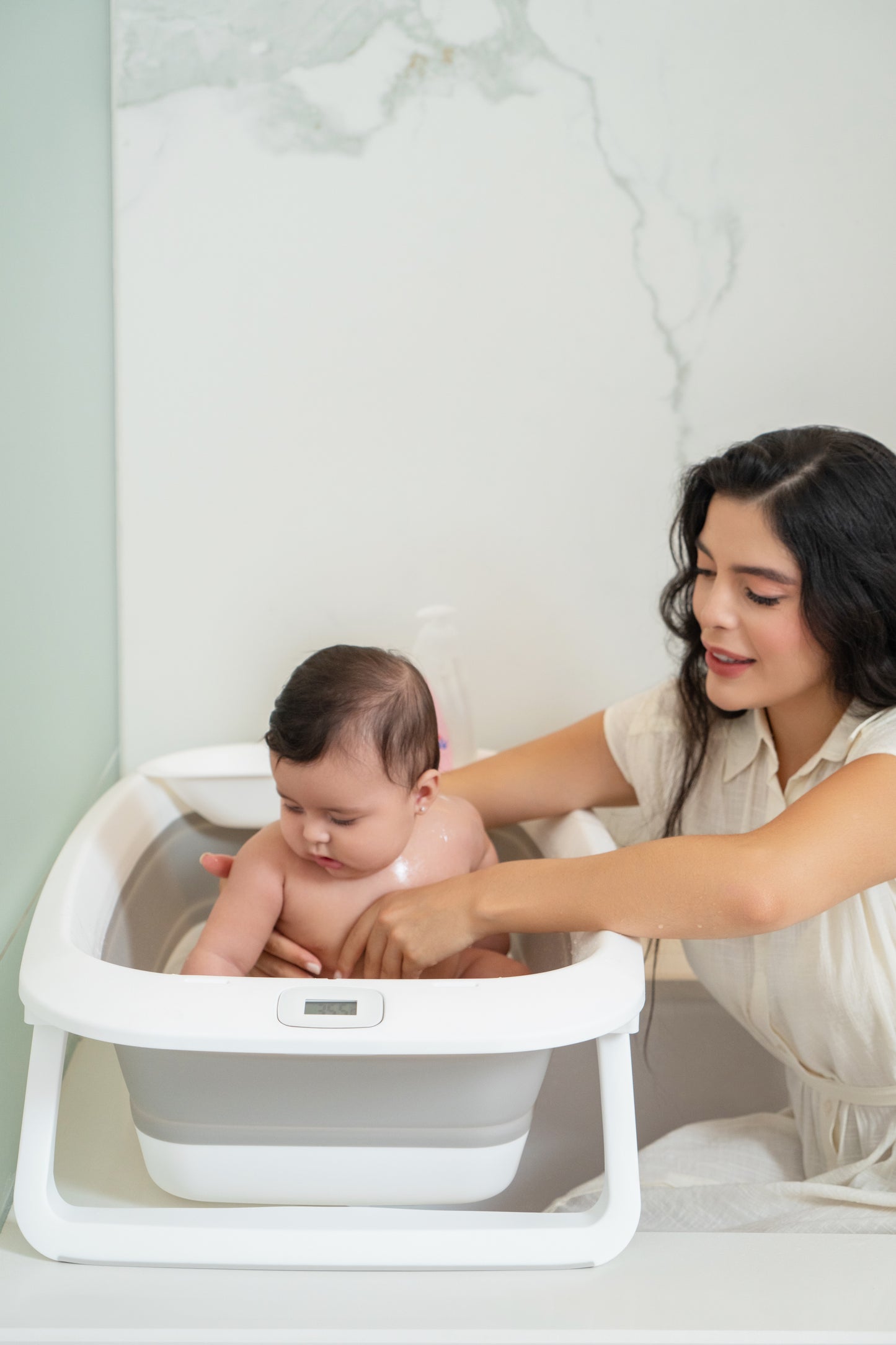 Jikel - Cloud Bathtub & Scrub Bath Booster Chair - Grey