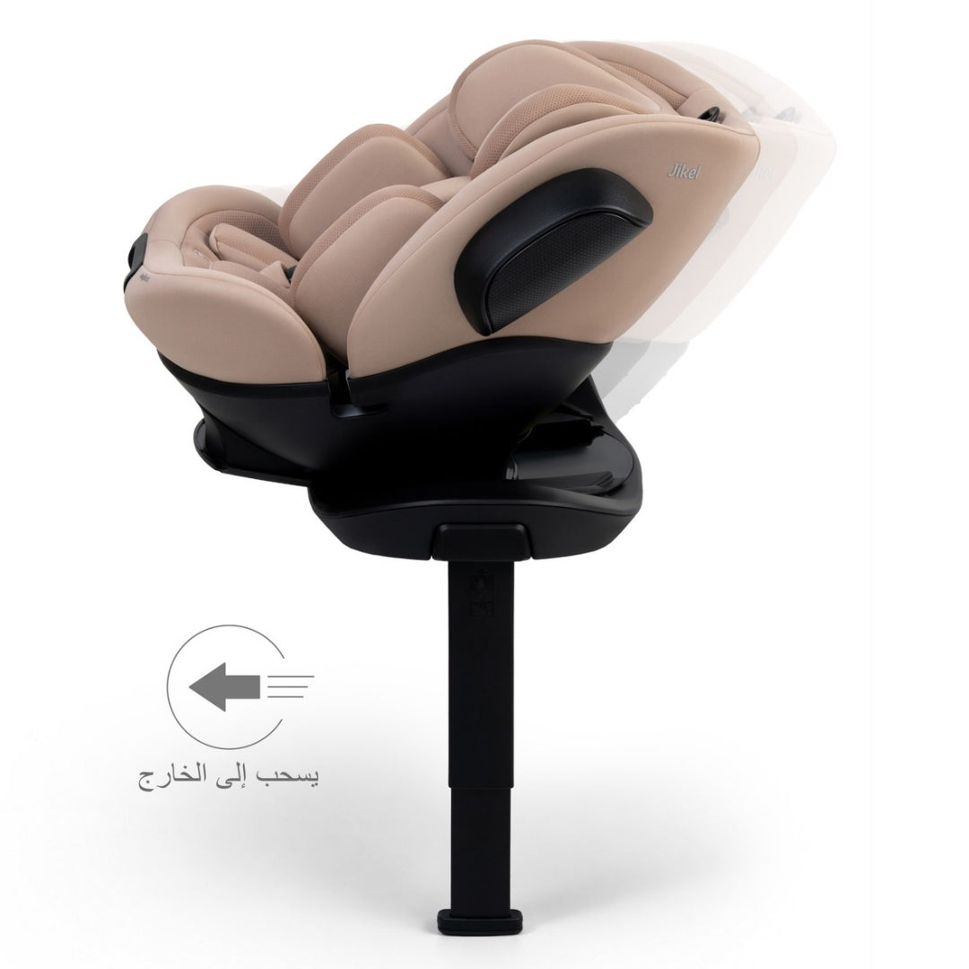 Jikel - Jupiter 360° Slide-Out Car Seat – Beige