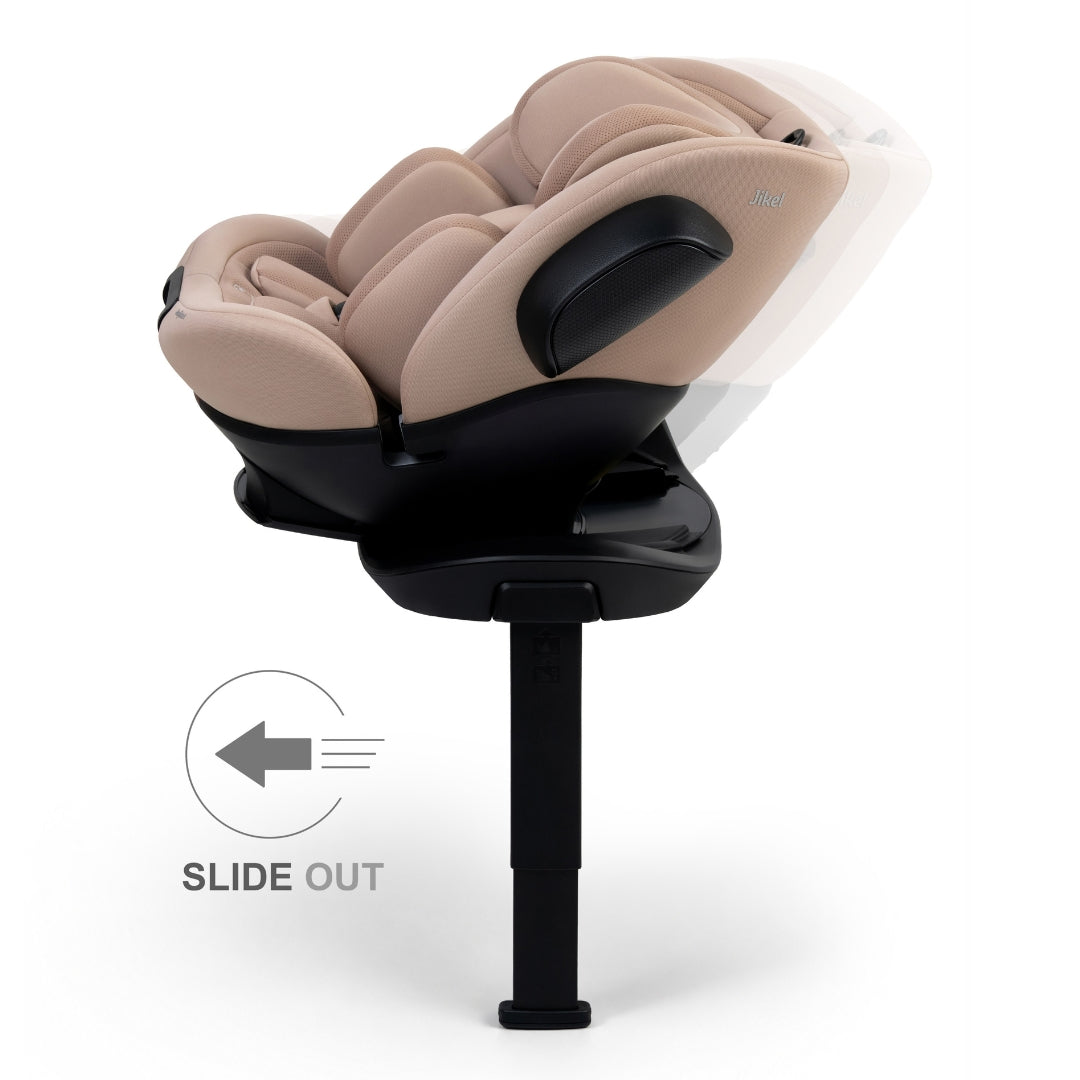 Jikel - Jupiter 360° Slide-Out Car Seat – Beige