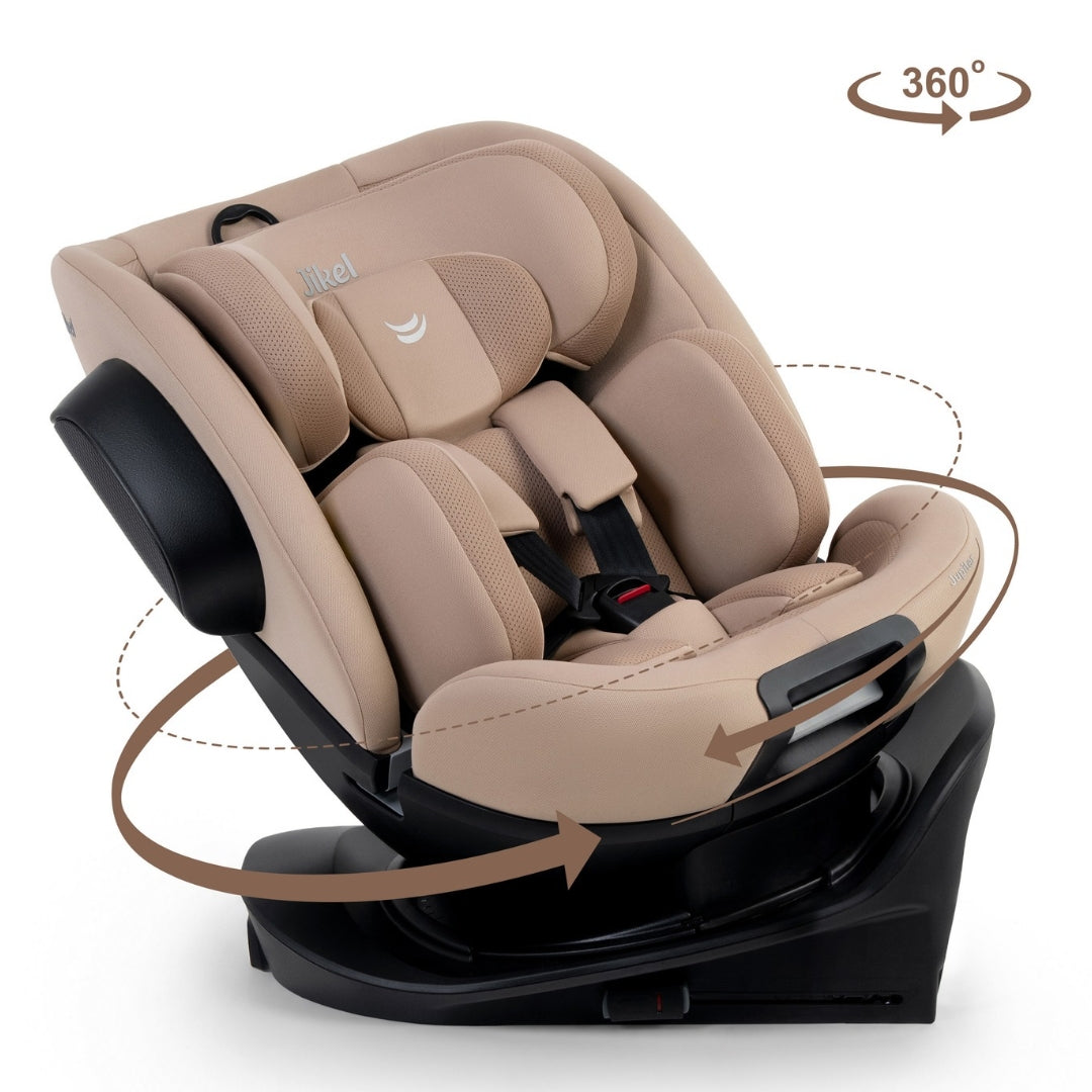 Jikel - Jupiter 360° Slide-Out Car Seat – Beige