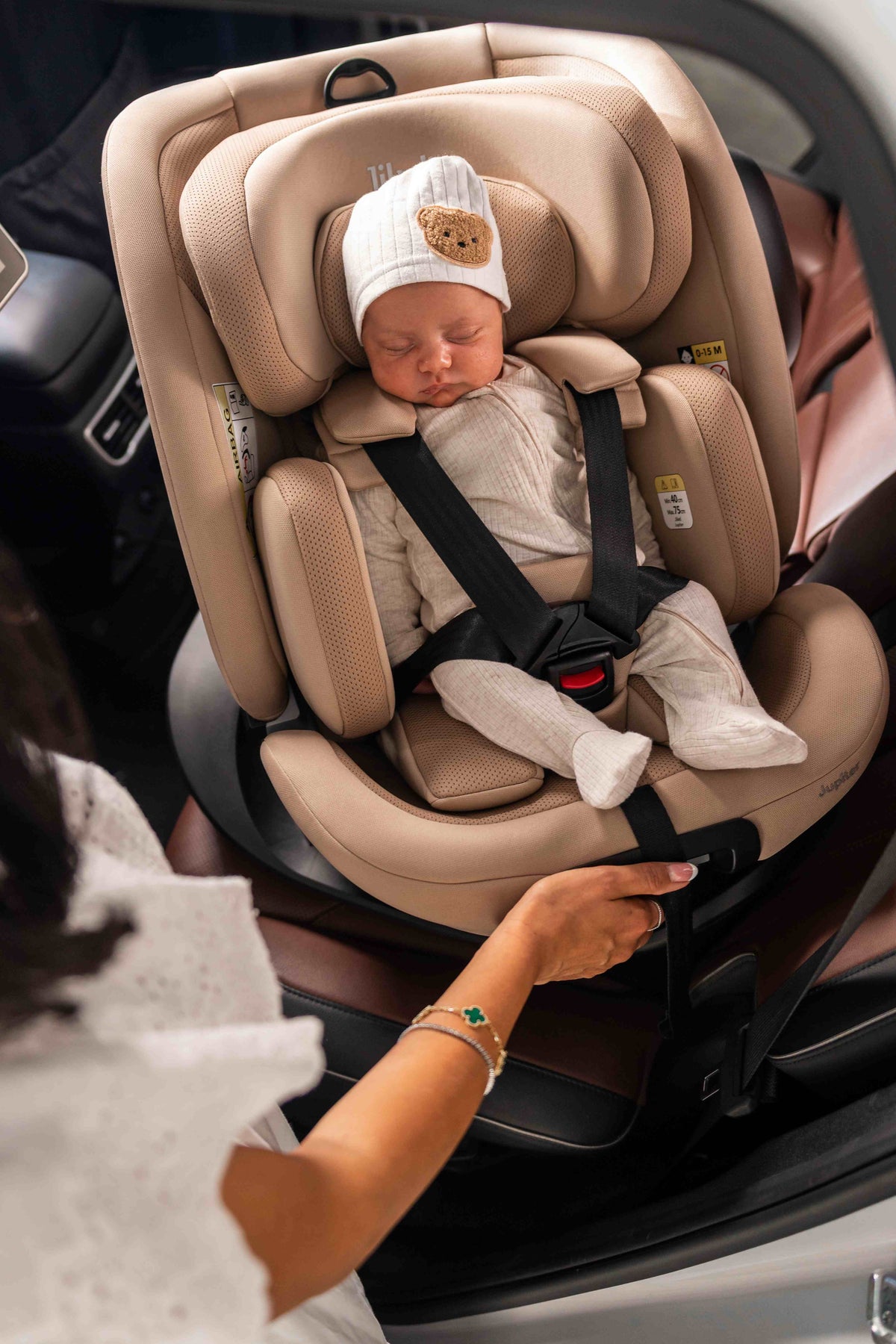 Jikel - Jupiter 360° Slide-Out Car Seat – Beige
