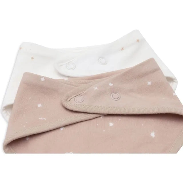 Jollein - Bib Bandana Twinkling Wild Rose - 2 Packs