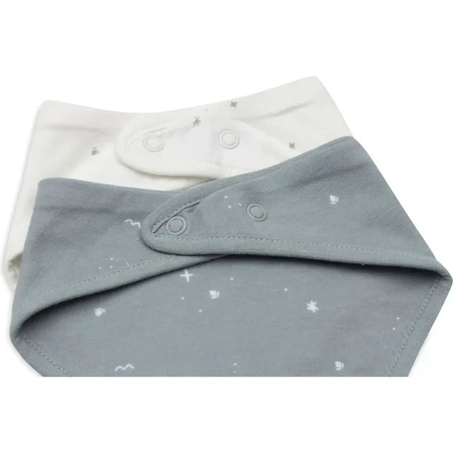 Jollein - Bib Bandana Twinkling Wild Sea Green - 2packs