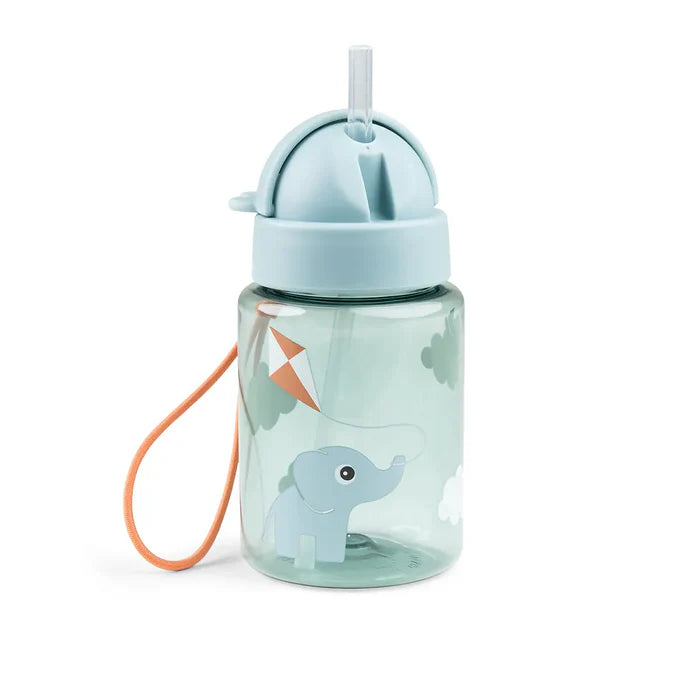 Done By Deer Lunch & Snack Box W/Straw Bottle Playground Blue