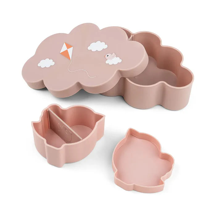 Done By Deer Lunch & Snack Box W/Straw Bottle Playground Powder