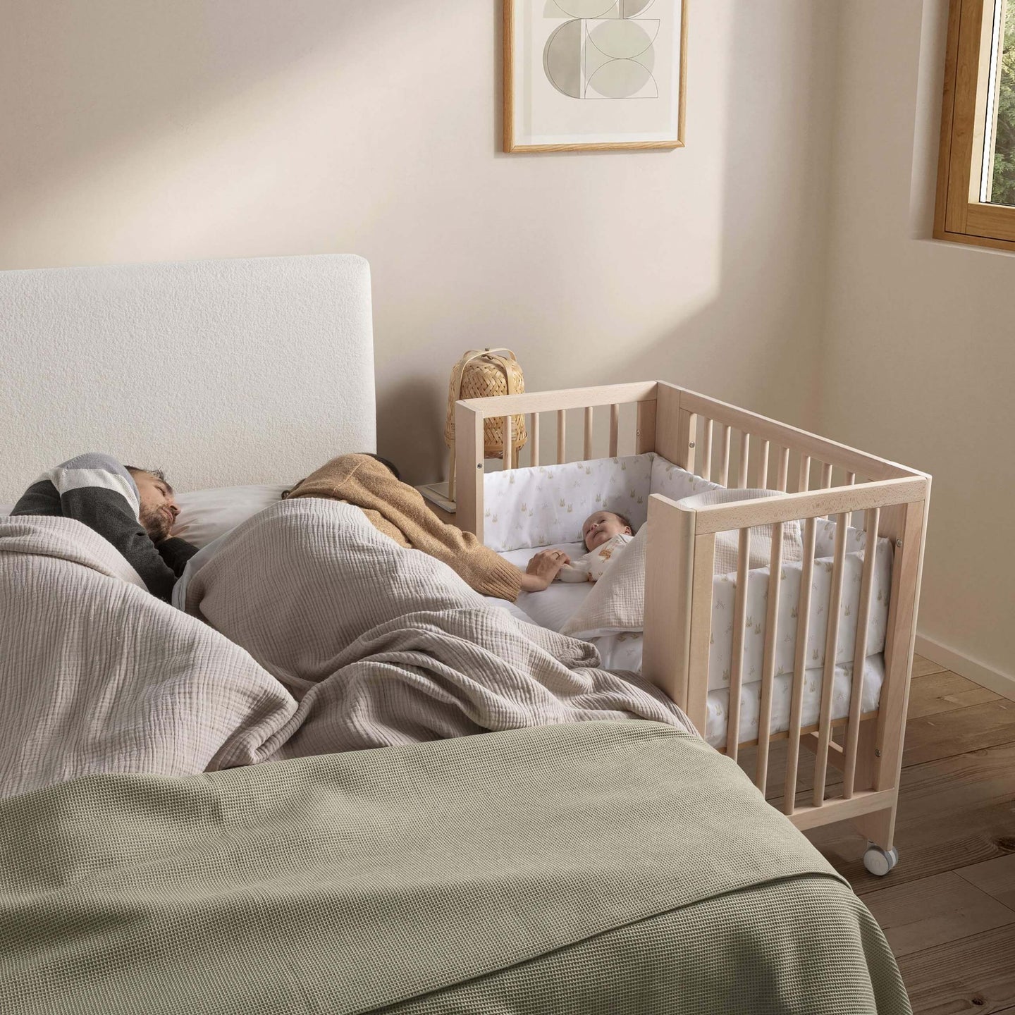 MICUNA - KIT DUVET + PROTECTOR MINICRADLE 90 x 50 TX-2009 RABBITS CONVERBABY