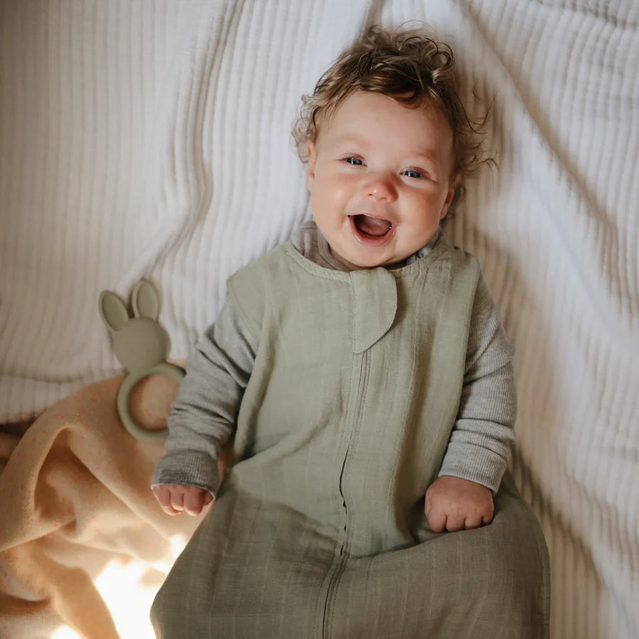 Mushie - Teether Bunny Sage