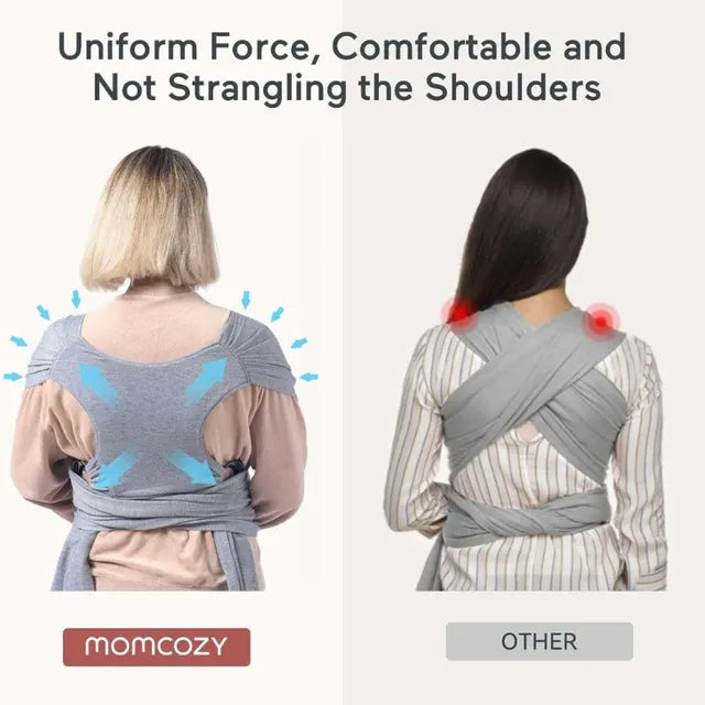 Momcozy - Baby Wrap Carrier Grey