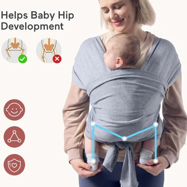 Momcozy - Baby Wrap Carrier Grey