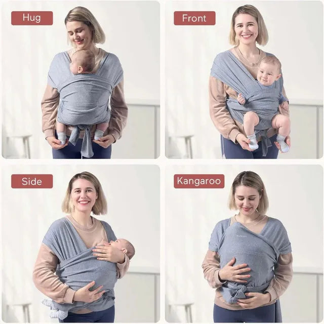 Momcozy - Baby Wrap Carrier Grey