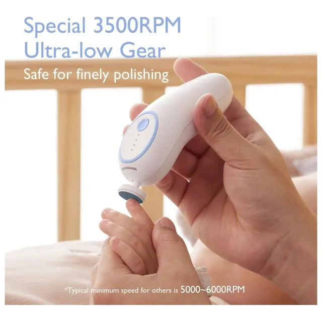 Momcozy - Baby Nail Trimmer Electric Rechargable - Blue