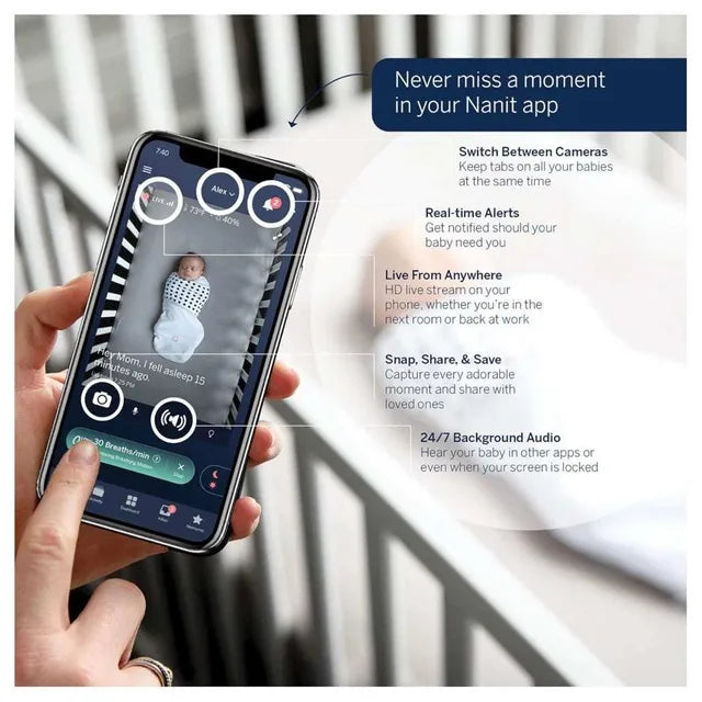 Nanit - Pro Baby Monitor + Wall Mount