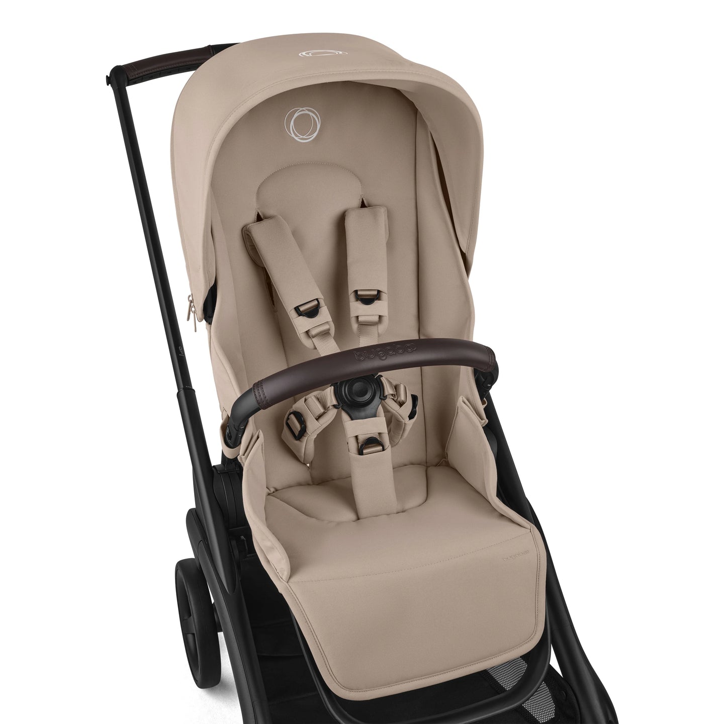 Bugaboo - Dragonfly + seat complete ME BLACK/DUSTY PINK-DUSTY PINK