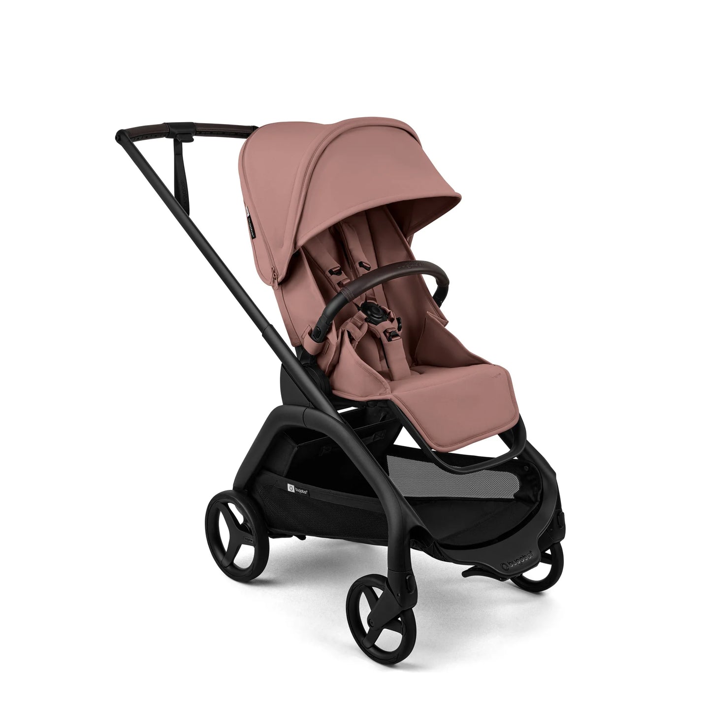 Bugaboo - Dragonfly + seat complete ME BLACK/DUSTY PINK-DUSTY PINK
