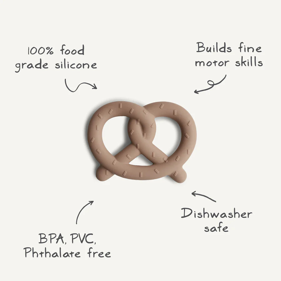 Mushie - Teether Pretzel Natural