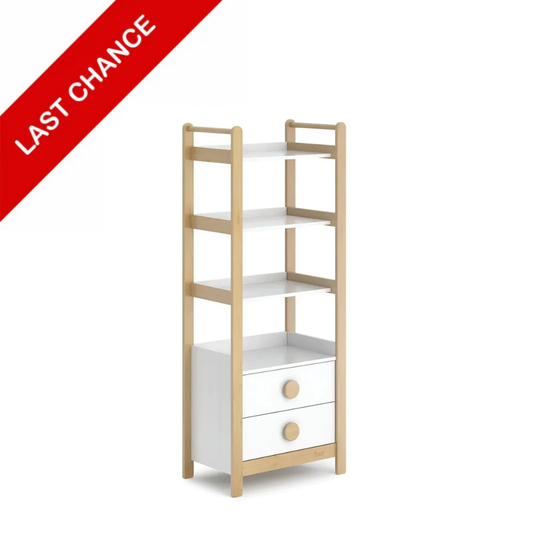 Boori - Tidy Storage Bookcase_Barley White and Beech *DISPLAY*