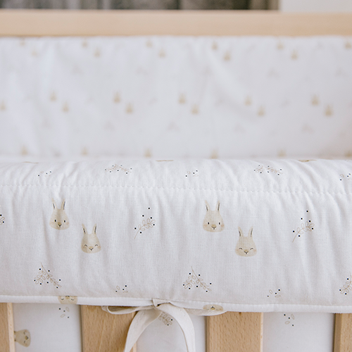 MICUNA - KIT DUVET+ HEAD PROTECTOR MINI-COT 80 x 50 TX-934 RABBIT
