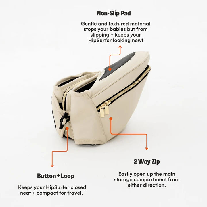 Hackerlily - HipSurfer Ergonomic Hip Seat Baby Carrier Sand