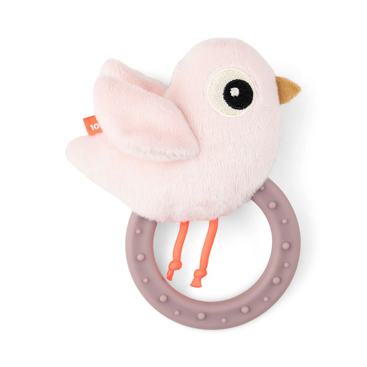 Done By Deer - Sensory Rattle W/Teether Birdee Powder