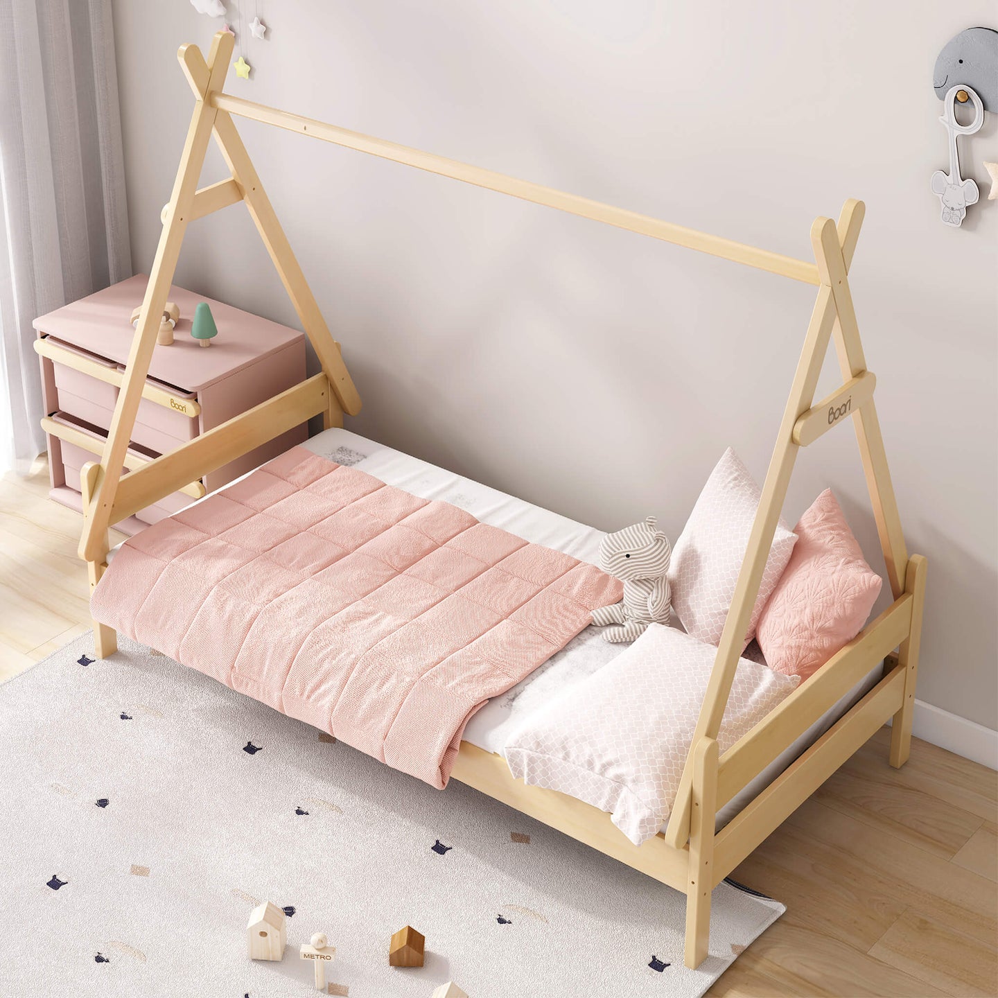 Boori - Kids Forest Teepee Single Bed - Almond