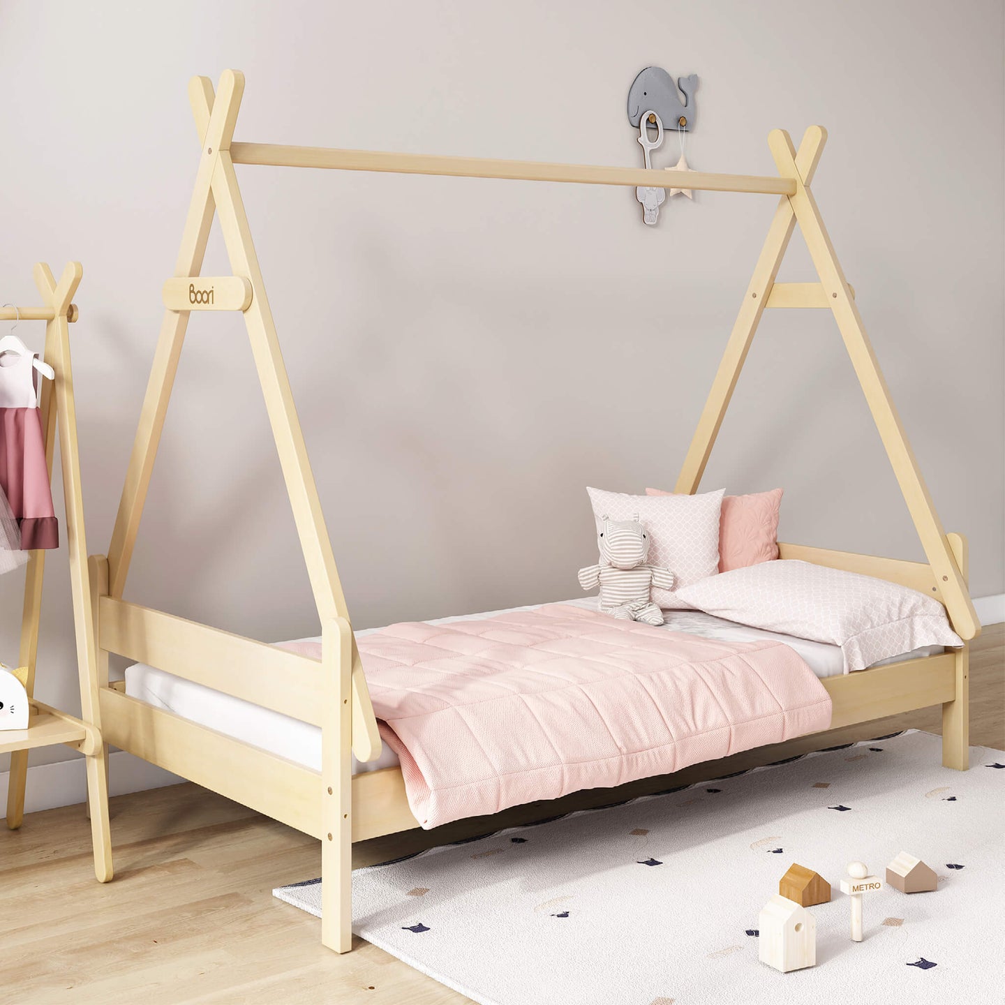 Boori - Kids Forest Teepee Single Bed - Almond