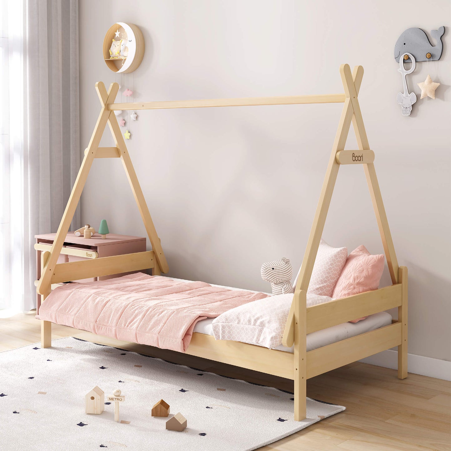 Boori - Kids Forest Teepee Single Bed - Almond