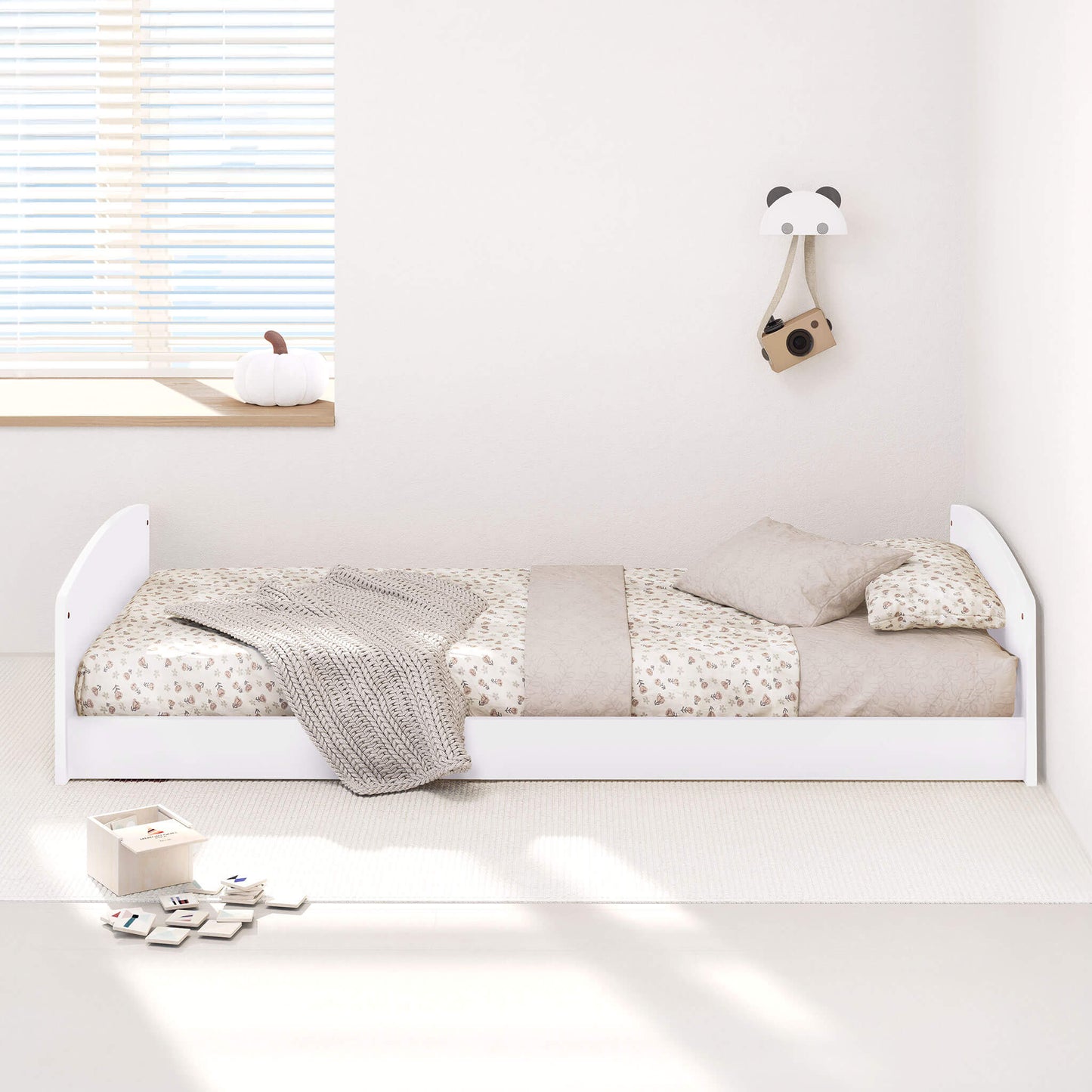 Boori - Kids Matilda Single Floor Bed_Barley White