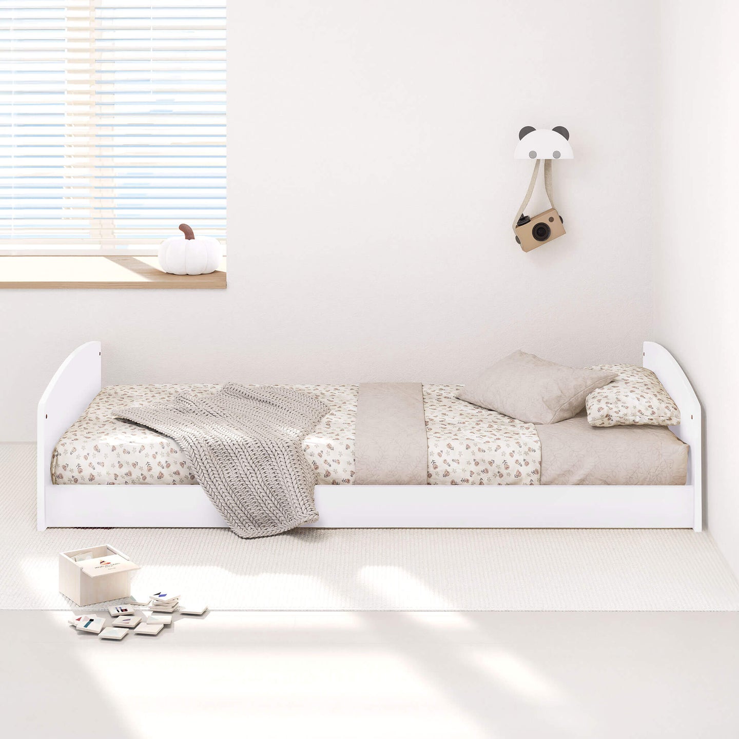 Boori - Kids Matilda Single Floor Bed_Barley White