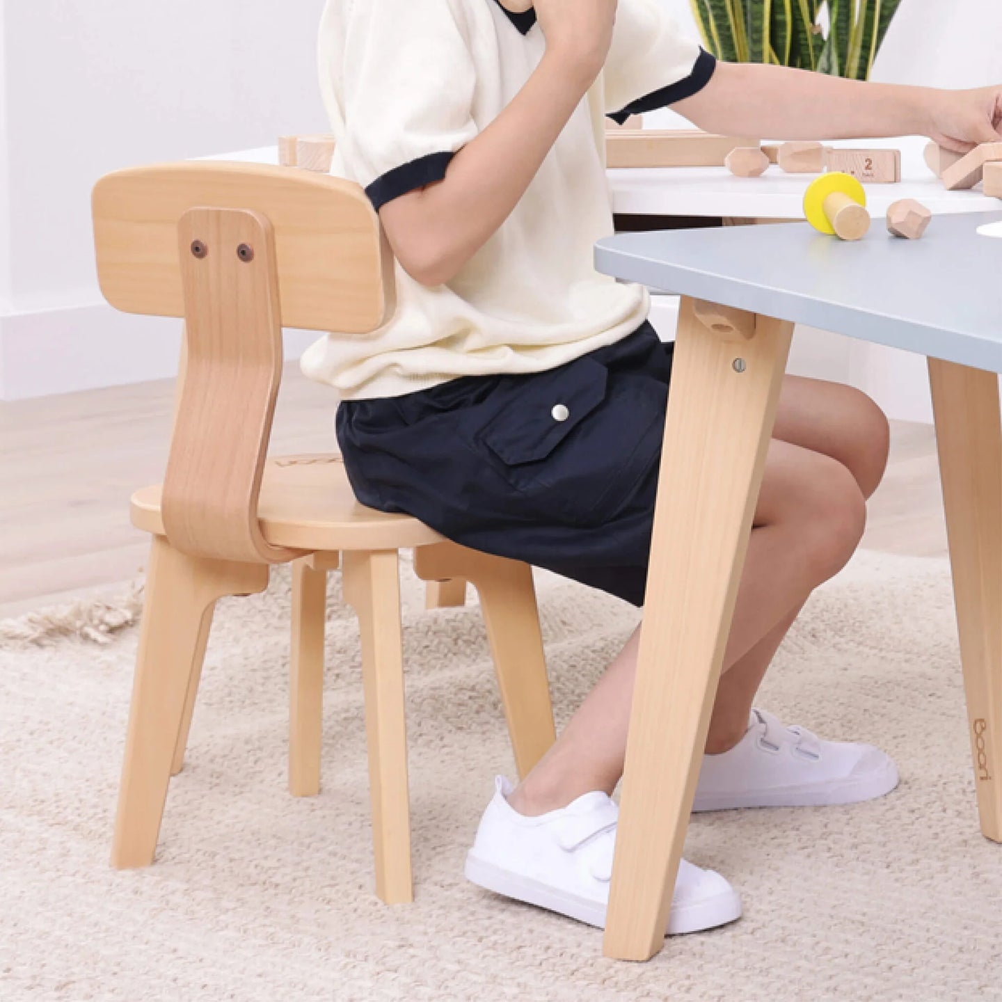 Boori Kids Tidy Chair_Almond