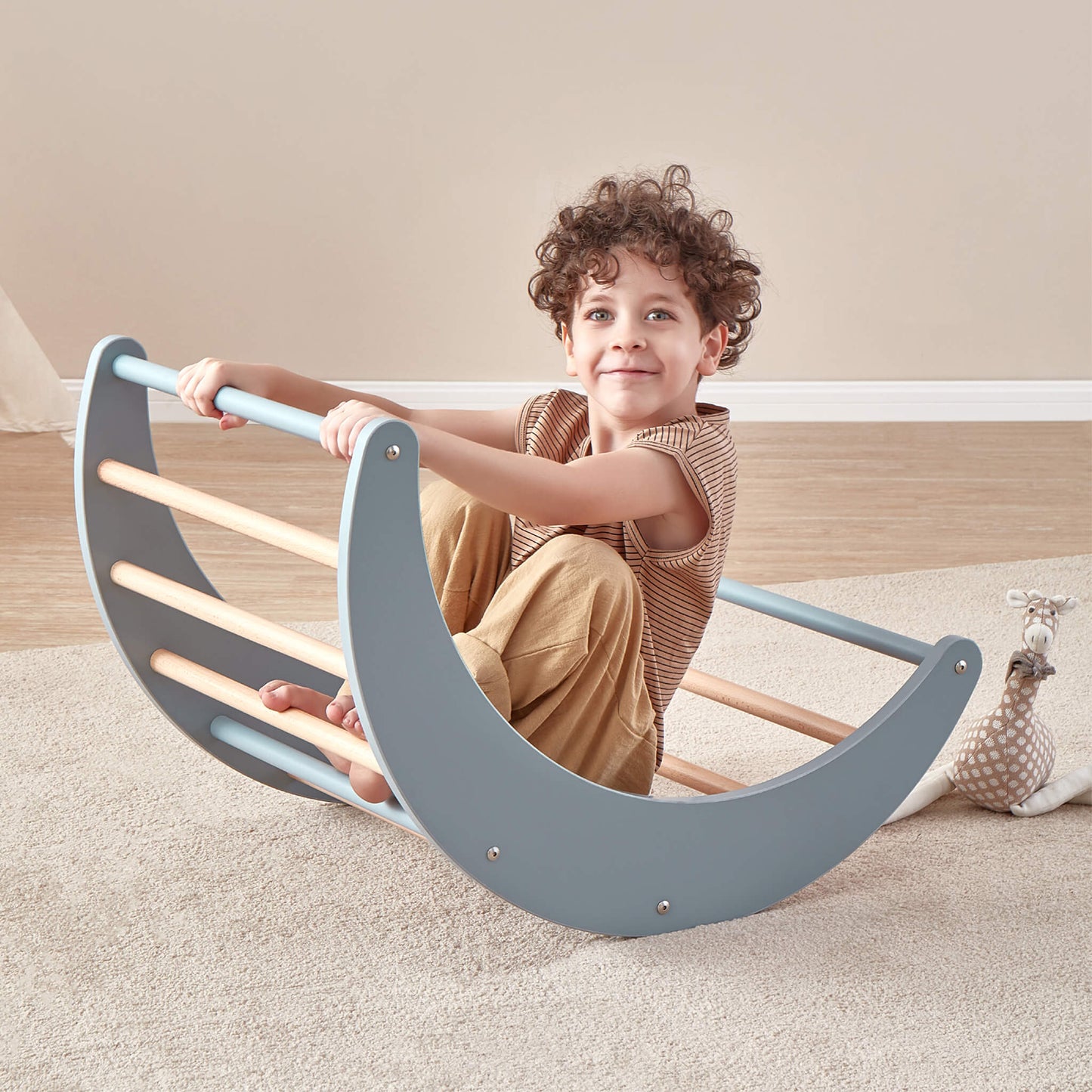 Boori - Tidy Climbing 3 Pieces Set -  Blueberry and Almond