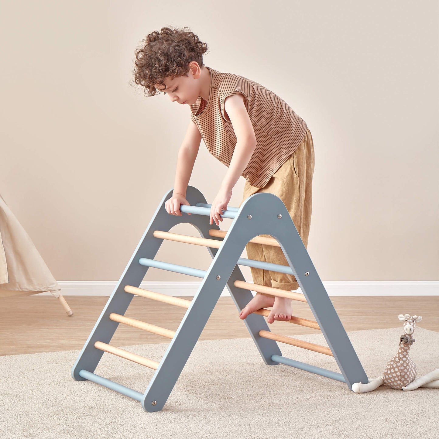 Boori - Tidy Climbing 3 Pieces Set -  Blueberry and Almond