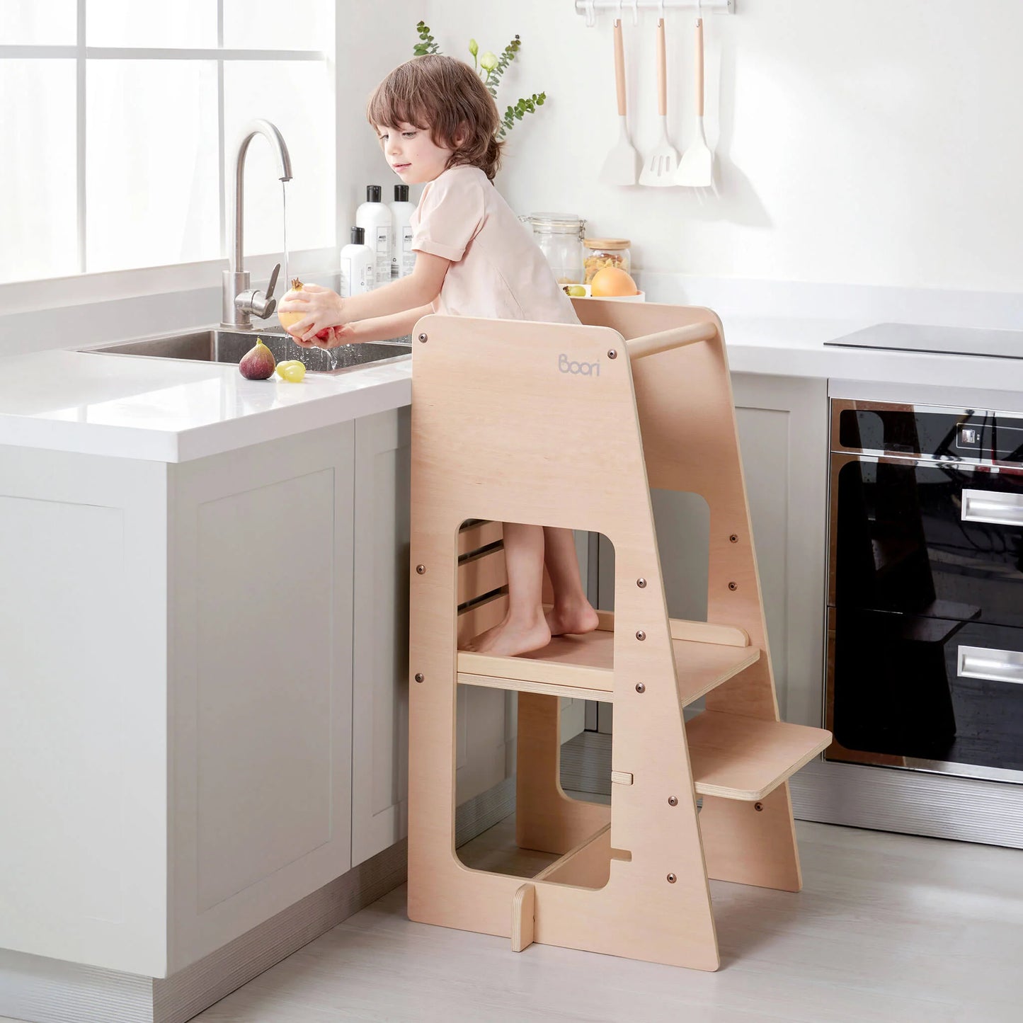 Boori - Kids Tidy Learning Tower - Barley White