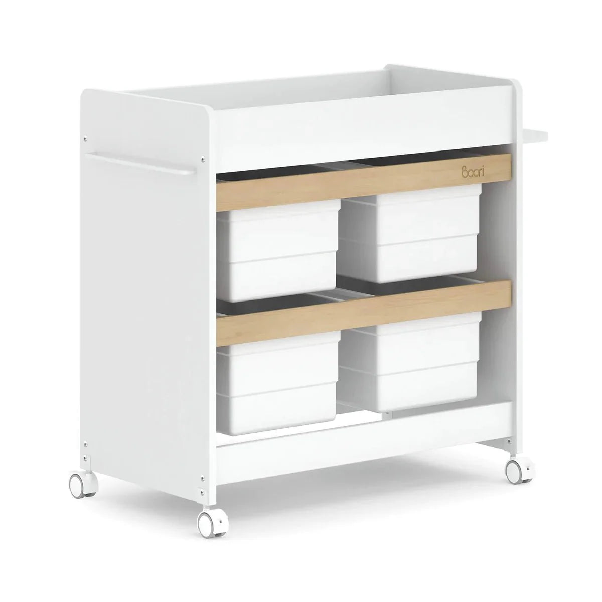 Boori - Natty Cot with Storage Changer Set Barley White & Almond