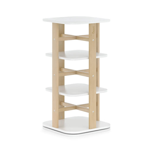 Boori - Tidy Rotating Bookshelf_ Barley White and Almond